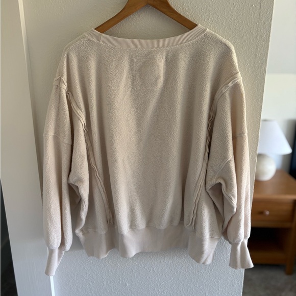 American Eagle Outfitters Cream Sweatshirt - Picture 3 of 8